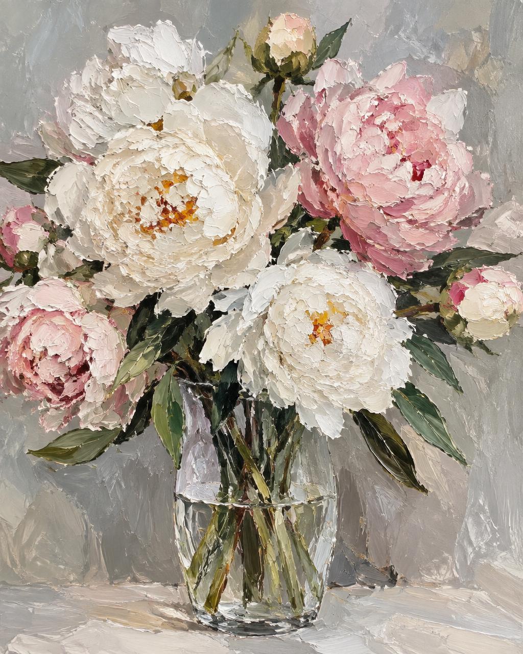 Peonies in Glass